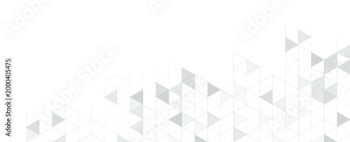 Abstract geometric background with isometric. Digital cube isometric on gray background.