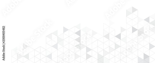 Abstract geometric background with isometric. Digital cube isometric on gray background.