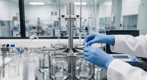 Tablet dissolution testing in pharma quality control laboratory shows release verification, analytical support, batch approval workflow and manufacturing compliance.