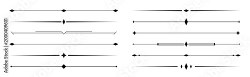 Tableau sur toile Decorative abstract divider lines