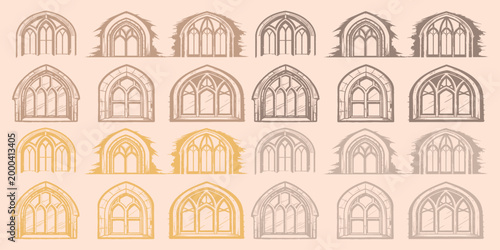 Gothic church window designs
