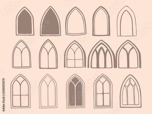 Gothic church window designs