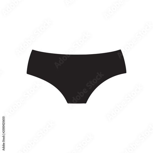 Women underwear silhouette icon vector flat design