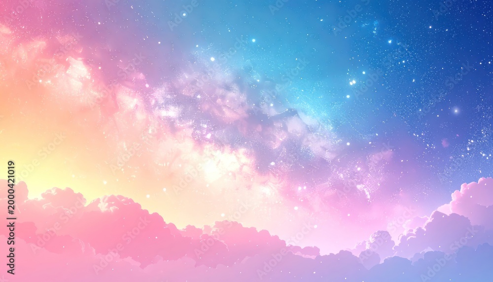 Fototapeta premium Celestial Dreams and Pastel Hues