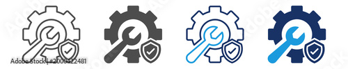 service icon set with multi concept