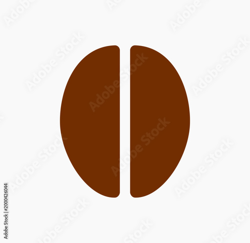 Coffee bean sign icon vector illustration. Design element.