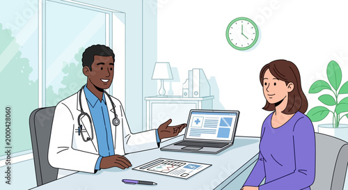 doctor consultation with patient in office