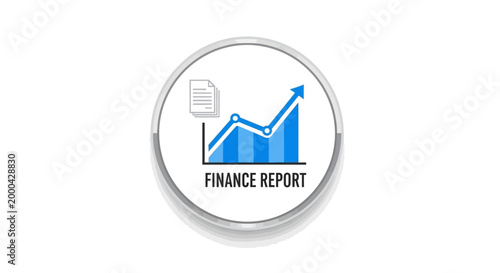 Finance Report Icon Vector Illustration
