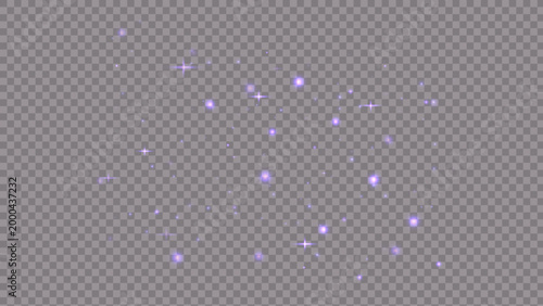 Pink glowing dust cloud with sparkling stars on light background. Soft magical particle texture.