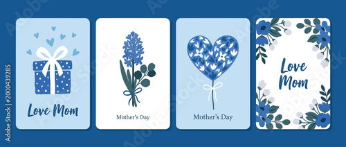 Mother's Day Floral greeting card collection for Mother's Day celebration and seasonal gifting to express appreciation and love