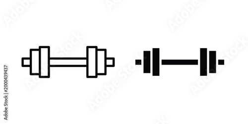 Barbell icon pack, best for Graphic designs. Vector