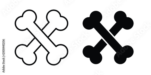 Bones icon pack, best for Graphic designs. Vector