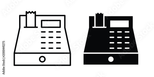 Cash register icon pack, best for Graphic designs. Vector