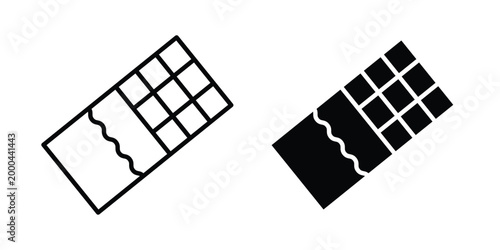 Chocolate icon pack, best for Graphic designs. Vector
