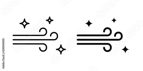 Clean Air icon pack, best for Graphic designs. Vector