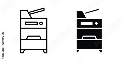 Copy Machine icon pack, best for Graphic designs. Vector