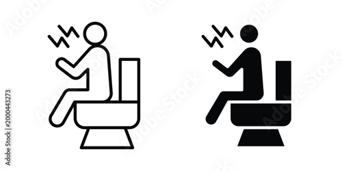 Diarrhea icon pack, best for Graphic designs. Vector