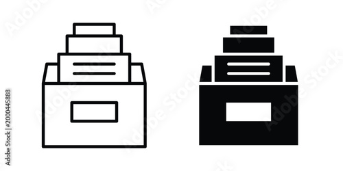 Folder box icon pack, best for Graphic designs. Vector