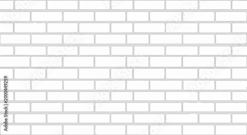 A white brick wall pattern with grey grout lines, a simple background
