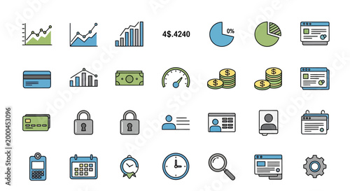 Business and Finance Icon Set