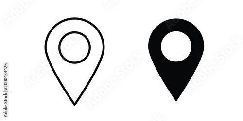 Map marker icon pack, best for Graphic designs. Vector