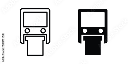 Monorail icon pack, best for Graphic designs. Vector
