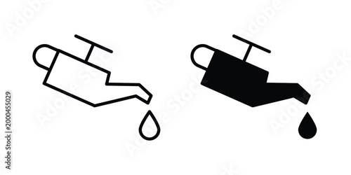 Oil can icon pack, best for Graphic designs. Vector