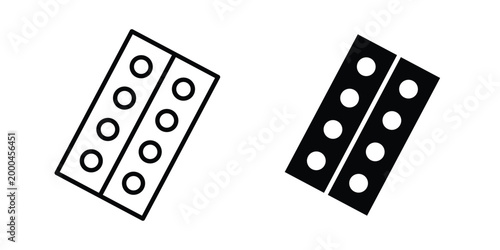 Pill blister pack, best for Graphic designs. Vectoricon pack, best for Graphic designs. Vector