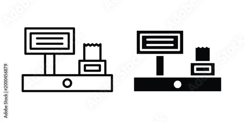 POS system icon pack, best for Graphic designs. Vector