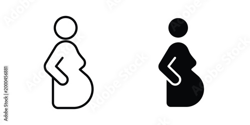 Pregnancy icon pack, best for Graphic designs. Vector