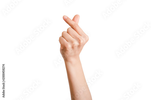Finger Heart Gesture – Cute Love Symbol Hand Pose
