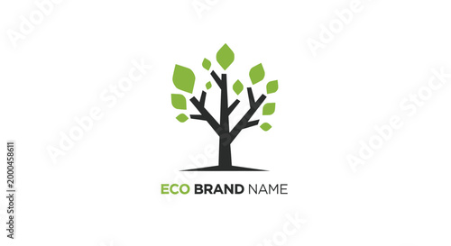 Eco-friendly Tree Logo Vector Illustration