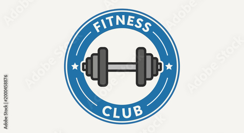 Fitness Club Logo Vector Illustration