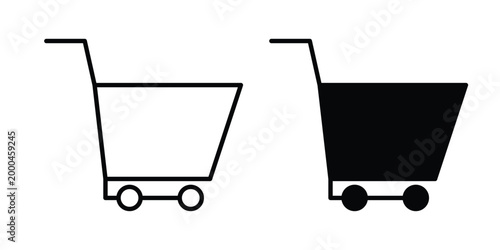 Shopping Cart icon pack, best for Graphic designs. Vector