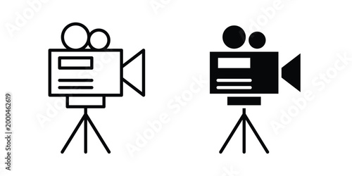 TV camera icon pack, best for Graphic designs. Vector