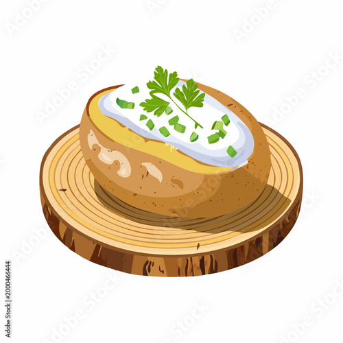 Ofenkartoffel mit Kräuterquark