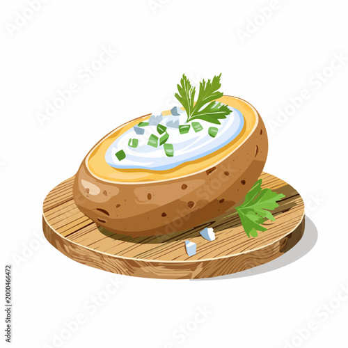 Ofenkartoffel mit Kräuterquark