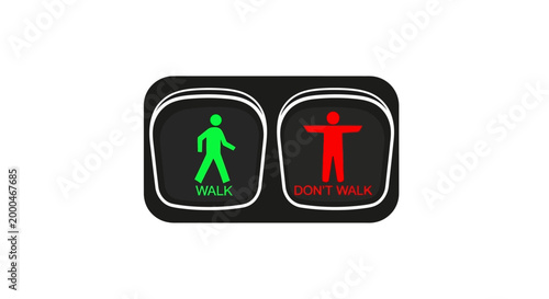 Foto pedestrian traffic signals walk dont walk