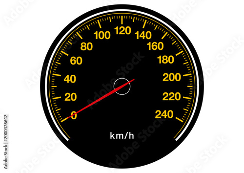 スピードメーターのベクターイラスト素材
