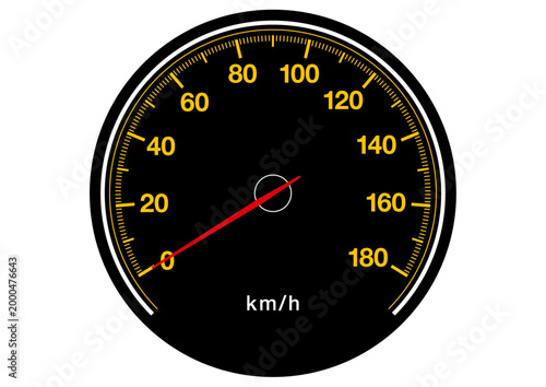 スピードメーターのベクターイラスト素材