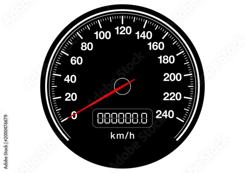 スピードメーターのベクターイラスト素材