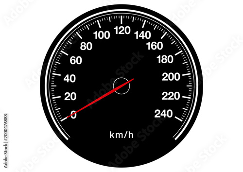 スピードメーターのベクターイラスト素材