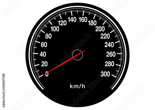 スピードメーターのベクターイラスト素材
