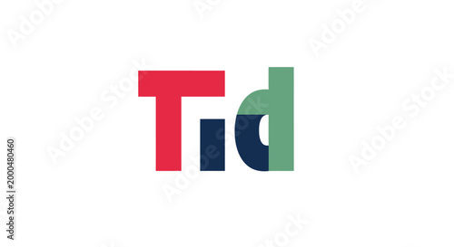 Stylized Tid Vector Logo Design