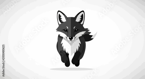 Stylized Vector Fox Illustration