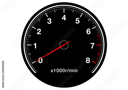 タコメーターのベクターイラスト素材