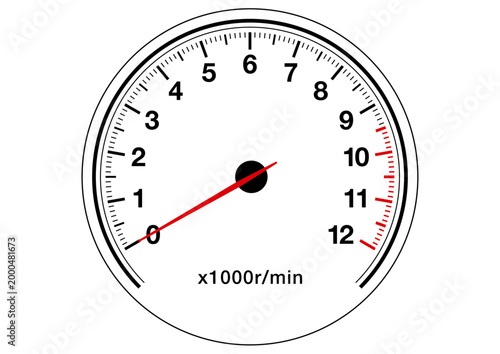 タコメーターのベクターイラスト素材