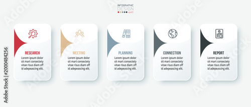 Business or marketing infographic template.