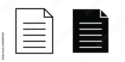 Bild auf Leinwand Paper documents icon pack vectors for graphic projects.