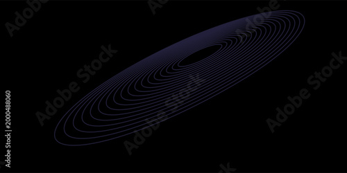 Radio Wave illustration effects on Green Screen background. circle waves in white background.